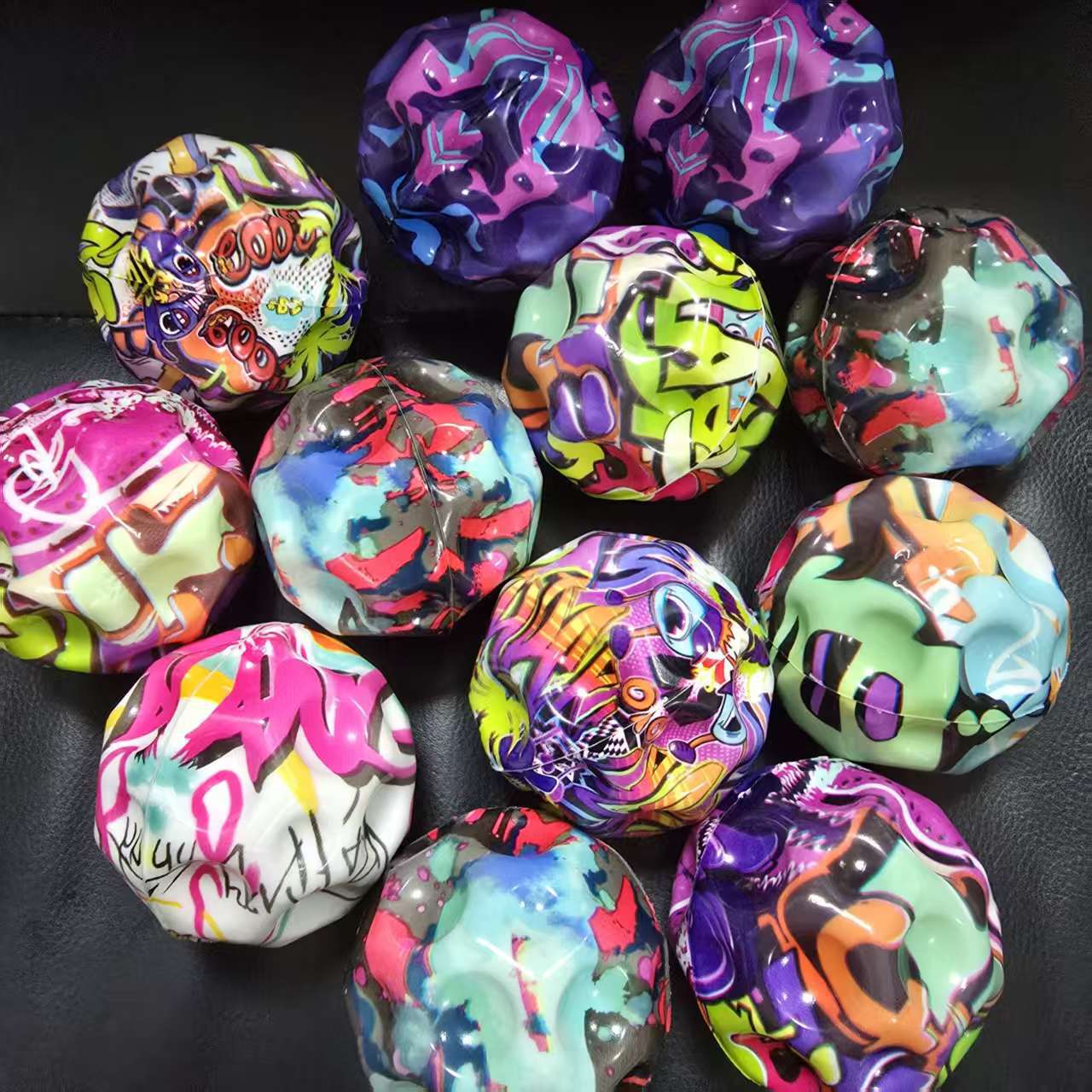 Bola elástica descomprimida de 6,3 cm agujero lunar bola de agujero bola de espuma PU ocio bola pesada bola elástica alta