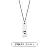 Necklace stainless steel with letters, universal pendant, small design trend accessory, simple and elegant design, English letters, trend of season