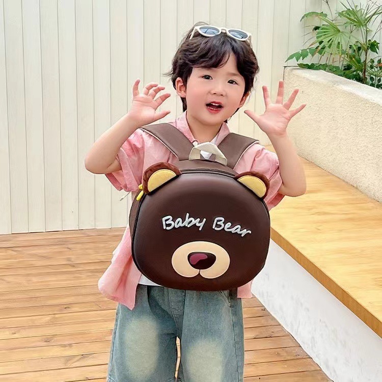 Nueva mochila escolar de jardín de infantes con carcasa dura, gran capacidad, protección de la columna vertebral, mochila infantil de dibujos animados, mochila de viaje informal para niños y niñas