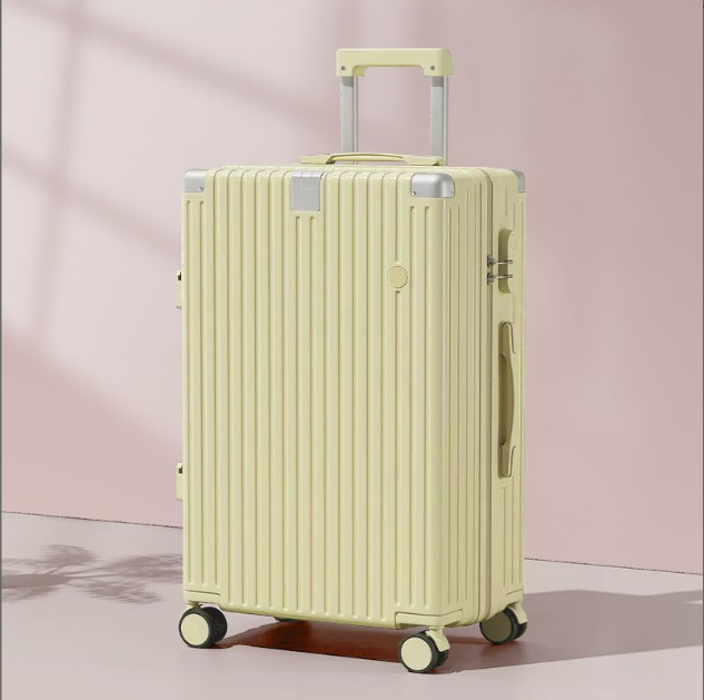 Nuevo maleta fresca para hombres y mujeres 28 pulgadas rodante de tracción de rueda universal caja de cifrado rueda silenciosa duradera