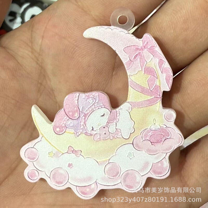 时尚创意大牌小香风浮雕亚克力大片片挂件 穿孔吊坠 DIY饰品配件|undefined