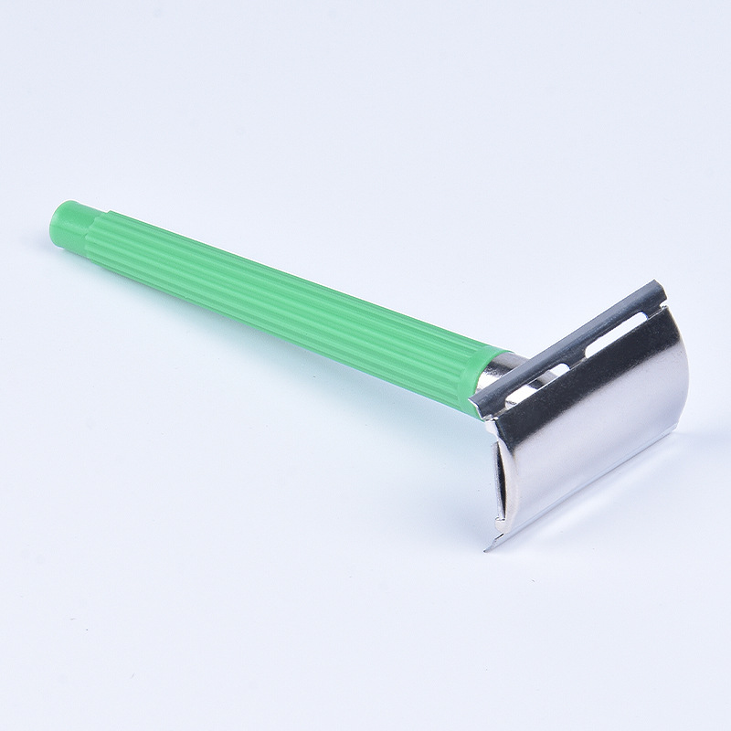 Rastrillo de Afeitar Manual Acero Inoxidable Doble Filo para Uso Doméstico