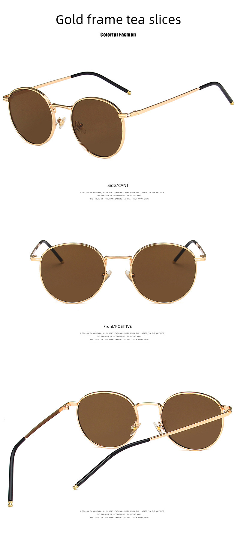 Occhiali da sole donna rotondi eleganti stile retrò disco chic_voghion.com