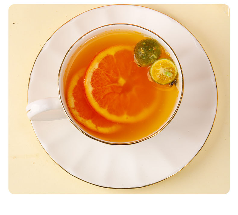 Grapefruit Lemon Passionfruit Cold Brew Fruit Tea Handmade Bags 10g Sweet Iced Tea in use