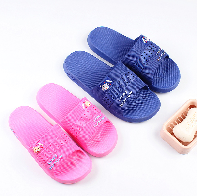 2021 new pattern Little Bear men and women sandals  hotel supermarket Home summer Shower Room Home Furnishing hotel soft sole slipper