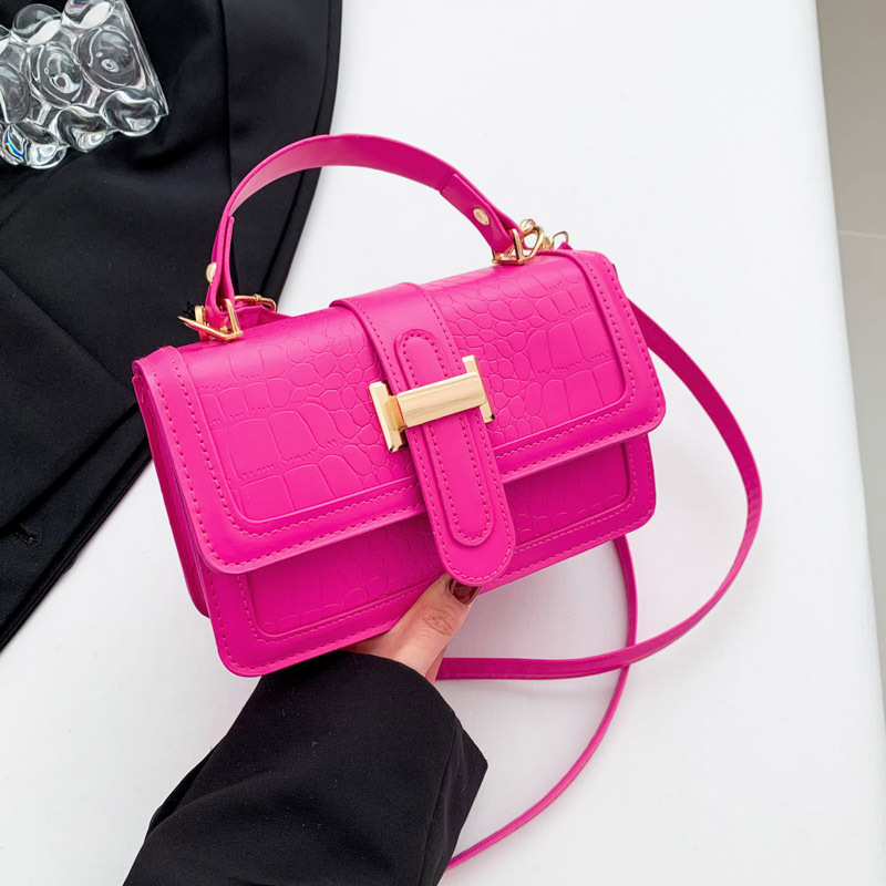 Elegante simple moda color sólido bolso 2024 principios de primavera nuevo versátil ins hombro mensajero bolsa pequeña bolsa cuadrada para las mujeres