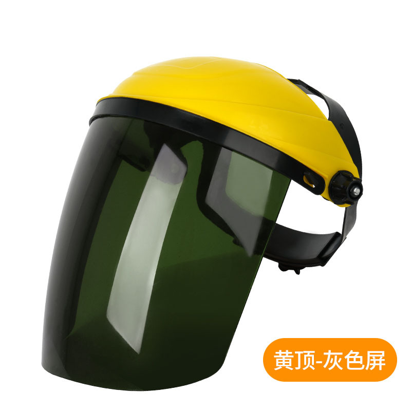máscara facial protectora soldadura eléctrica, corte y pulido sombrero de soldadura portátil anti-impacto máscara facial completa para soldador de pesticidas