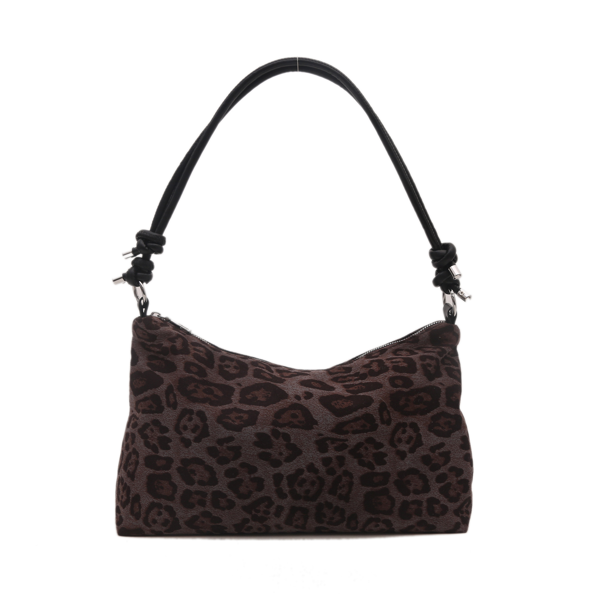Bolsa de estilo retro para mujeres 2024 nueva moda de invierno estampado de leopardo de gran capacidad bolso de hombro para trabajar bolso de mujer