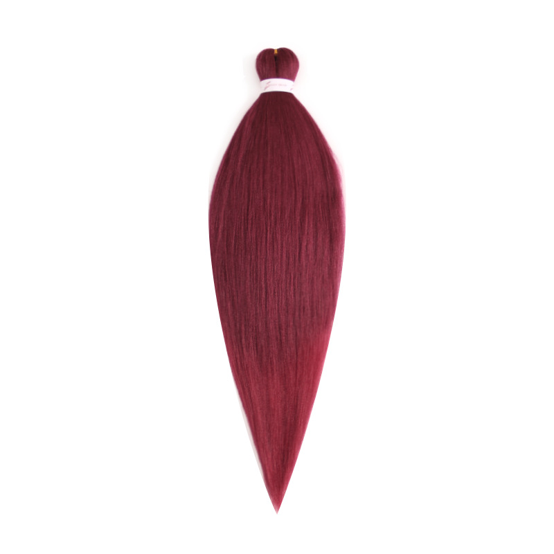 EZ Trenza PVC ignífugo a baja temperatura fibra multicolor flojo gran ganchillo de trenza fábrica de cabello recto un cabello