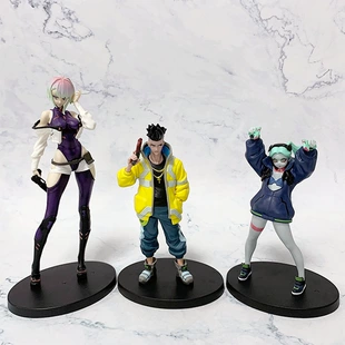 Фигура- набор Дэвид, Люси и Ребекка, киберпанк настольные модели, 3 шт., в коробке или пакетах
