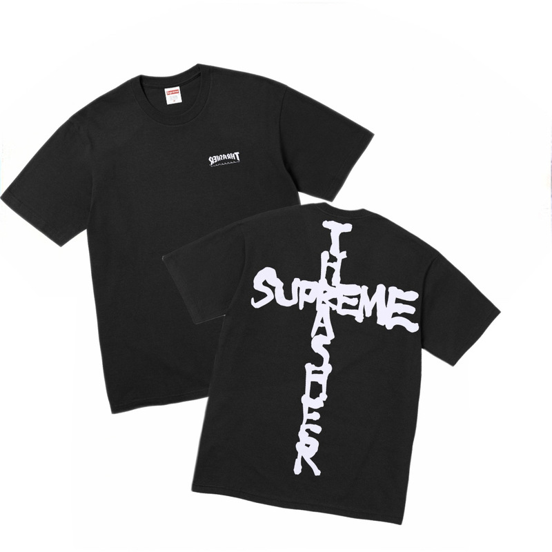 SUP潮牌SS25  Short-sleeved T-shirt 美潮街潮短袖T恤|undefined