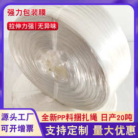 塑料捆扎绳厂家  pp新料打包带子包装玻璃纤维封口打捆啤酒绳批发