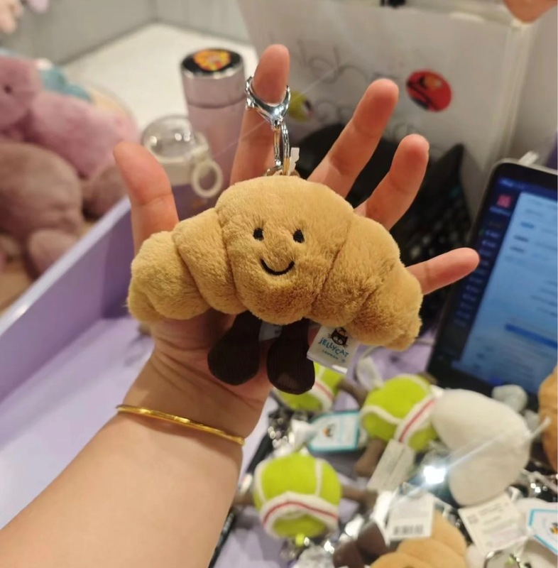 牛角包可颂挂饰可爱包包挂件毛绒玩具公仔玩偶女生|undefined