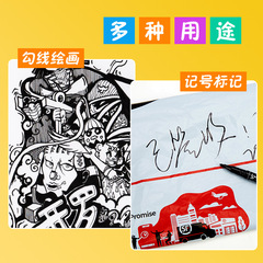 12 Pieces Blue Black Red Dual-Tip Hard-Tip Water-Based Oil-Based Touchmark Eyeliner Set