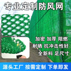 柔性防风抑尘网 300克塑料防风网 密目网 聚乙烯绿色防尘挡风网 