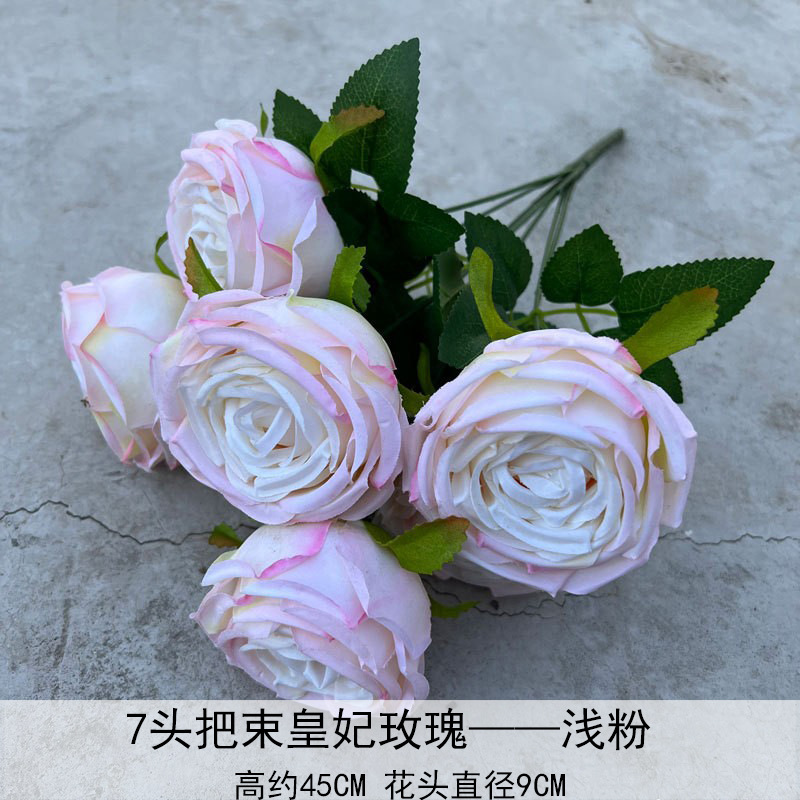 Artificial Rosa sola franela Rosa flor artificial boda decoración del hotel decoración del hogar arreglo de flores flor artificial Rose