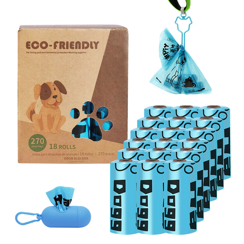 Transfronterizo en stock al por mayor 1,5 Bolsa de basura para mascotas de seda en caja bolsa de caca EPI bolsa de caca degradable bolsa de caca