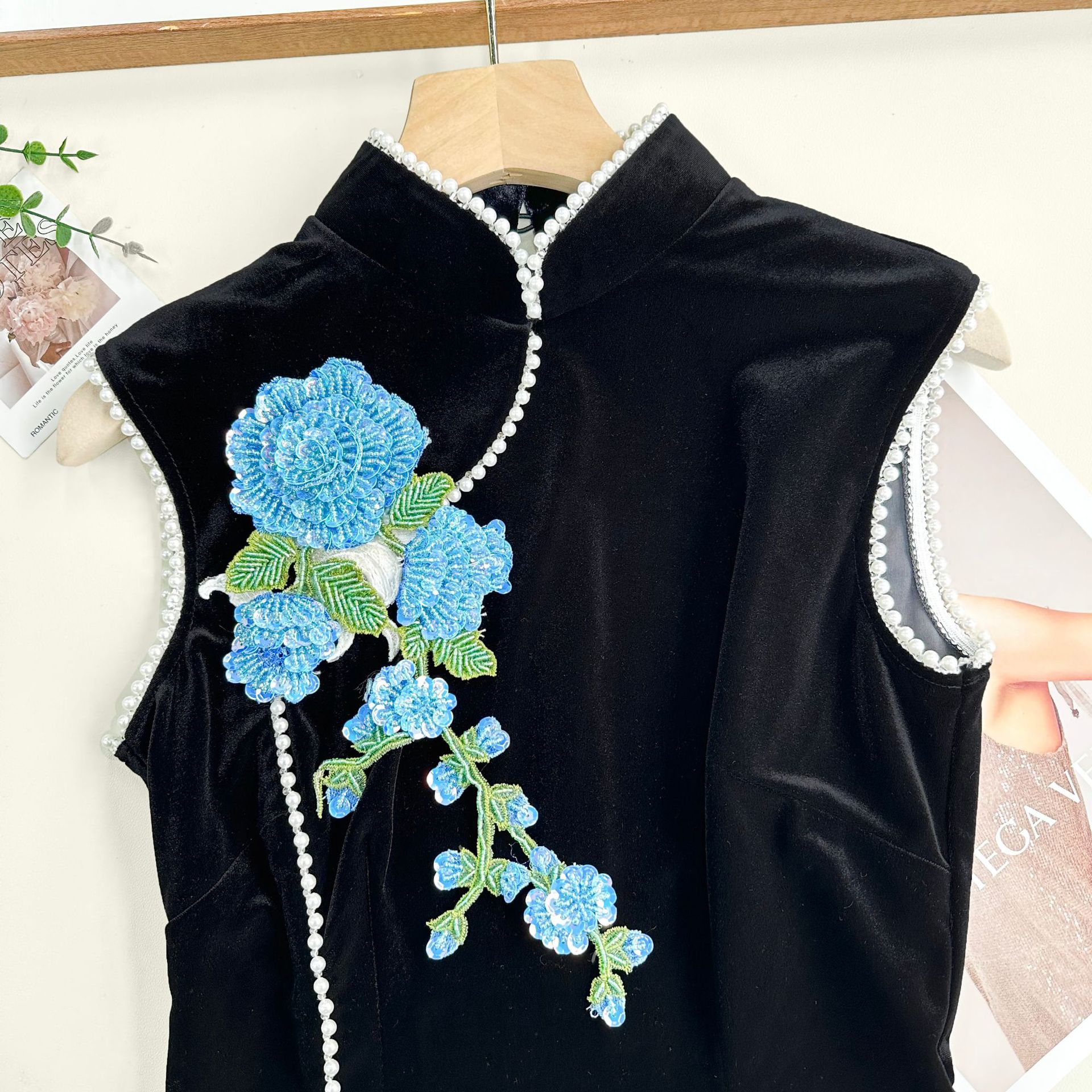 Color cuentas flores bordadas pegatinas de tela hechas a mano decoración de ropa vestidos sequillas pegatinas de tela flor tridimensional image 11