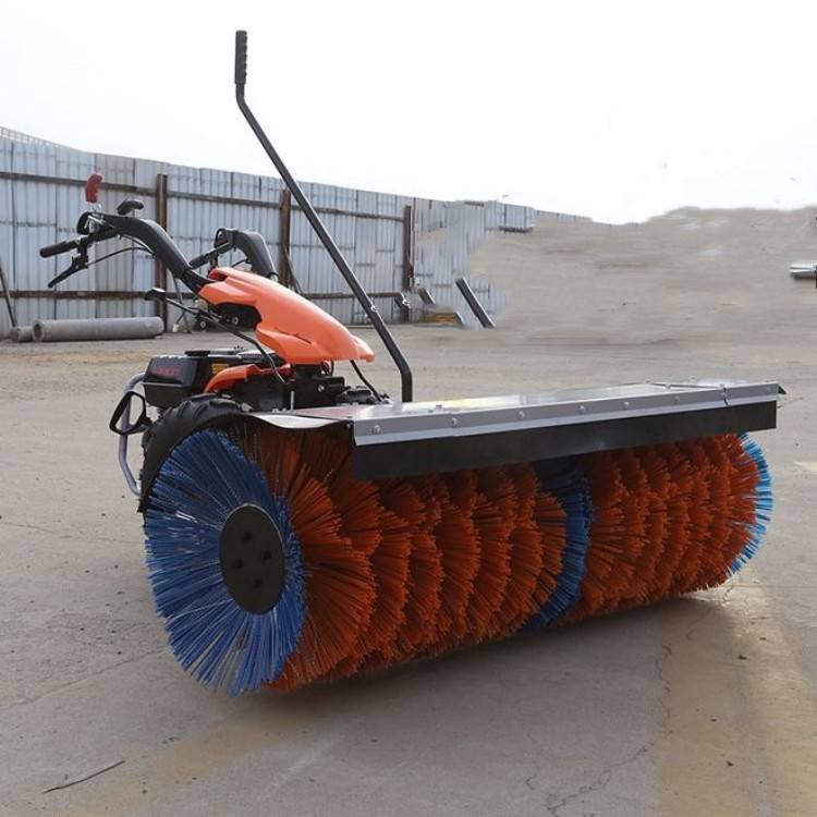 中矿供应手推式汽油全齿轮扫雪机 15马力三合一抛雪铲雪扫雪机