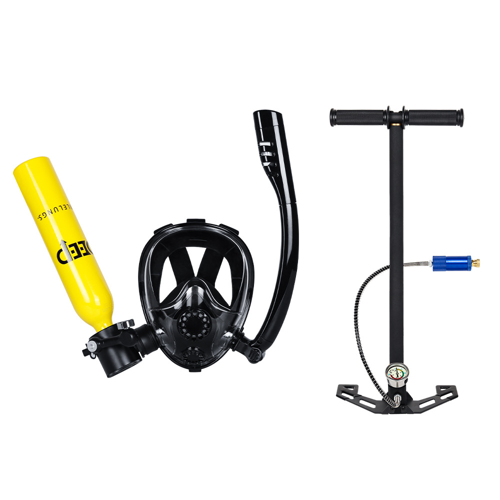 DIDEEP0.5LPlus nueva máscara de buceo, botella de oxígeno, respiración submarina, equipo de buceo, tanque de oxígeno de respiración