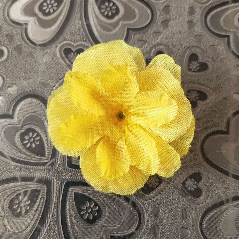 클래식 5cm 복숭아 꽃 노란색 [1 꽃]
