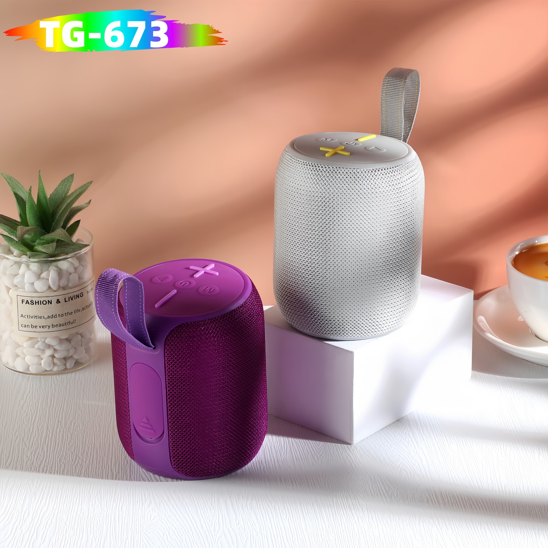 Transfronteriza explosión mini TG673 altavoz Bluetooth portátil recargable bajo portátil regalo de radio al aire libre sonido