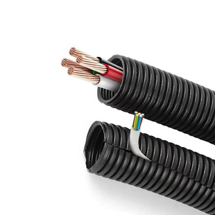 Customized Size Cable Protection Tube, Automotive Wiring Harness Threading Tube, Flame-Retardant Corrugated Tube, Wire Sleeve, Special for Automobiles