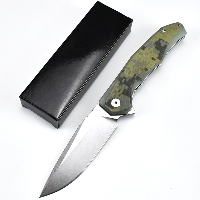 高硬度野外求生刀便携口袋小刀户外折叠刀防身折刀战术刀露营刀具