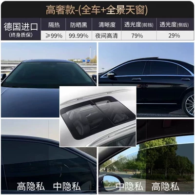 Automotive Film — Car Film - full-car-package-including-construction-high-luxury-model-medium-privacy-full-car-package-panoramic-sunroof