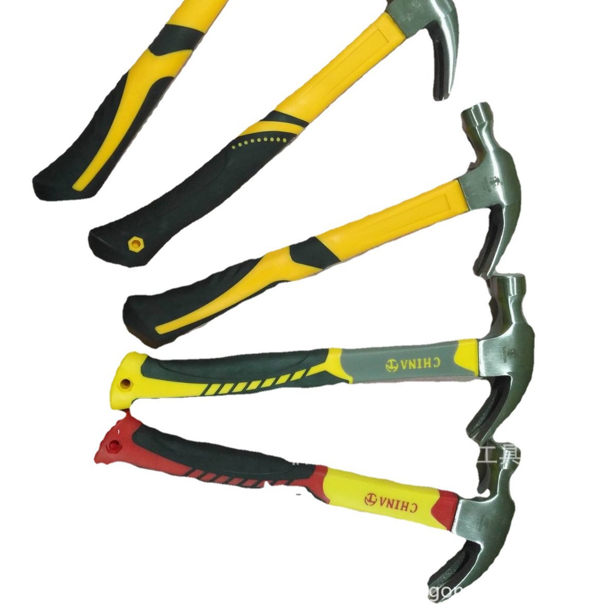 厂家批发羊角锤包塑柄、纤维柄、TPR柄美式羊角锤