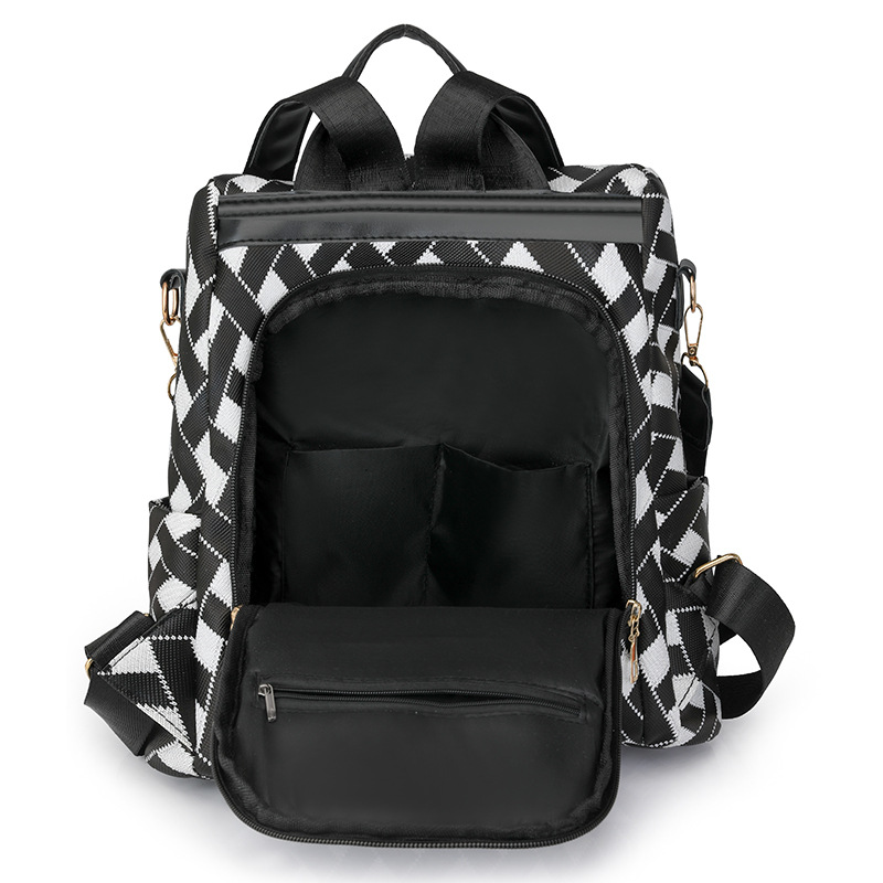 Mochila de mujer antirrobo de gran capacidad 2024 nueva mochila de moda casual bolso de hombro multifuncional al por mayor