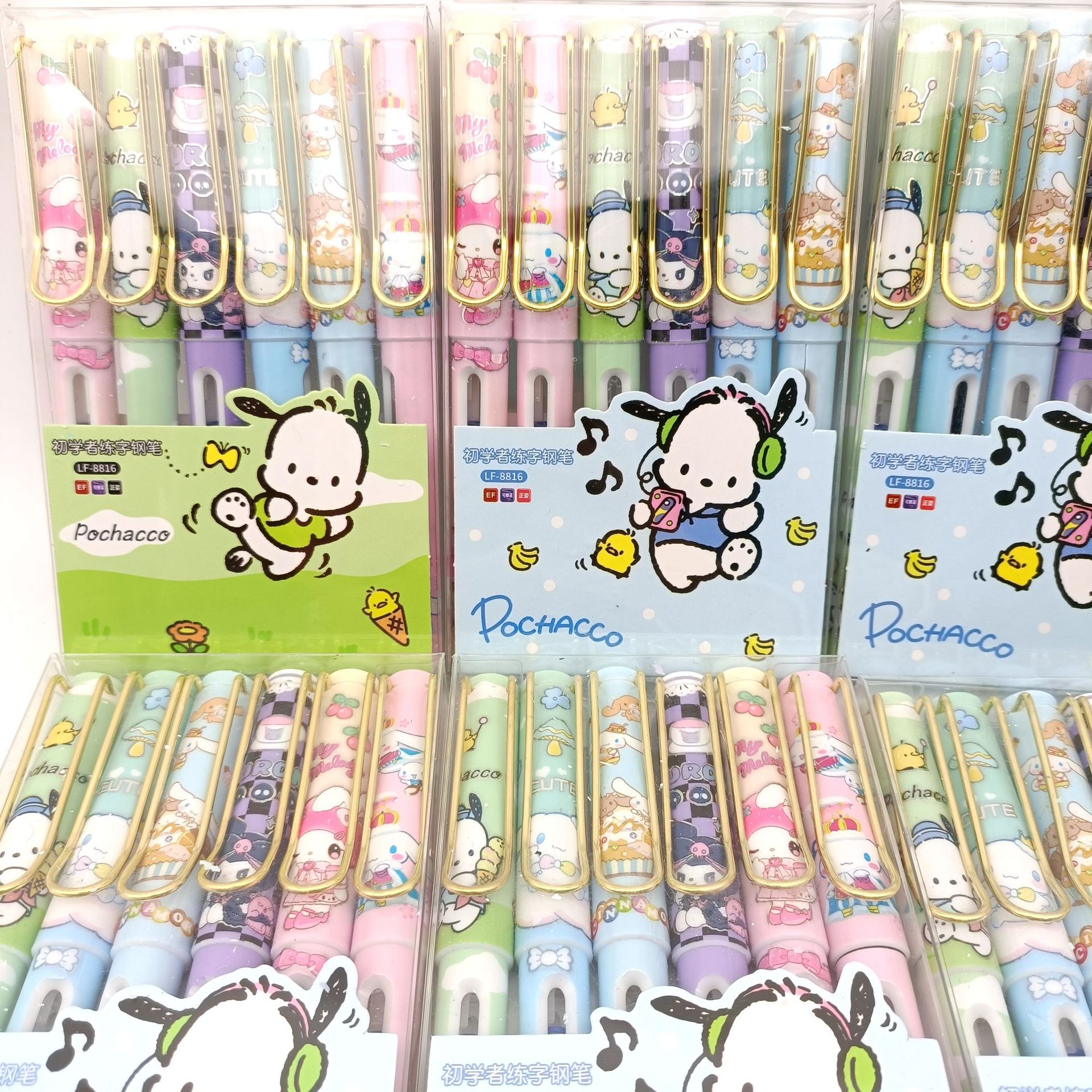 Sanrio coolomi pen estudiante bolsa de tinta especial pen ins estilo de alta apariencia estilo chica tinta reemplazable
