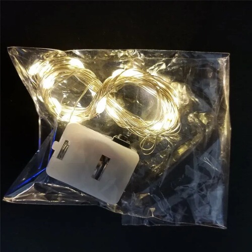 led button copper wire light string battery decoration bouquet luminous lighting cake gift box string lights flowers christmas holiday