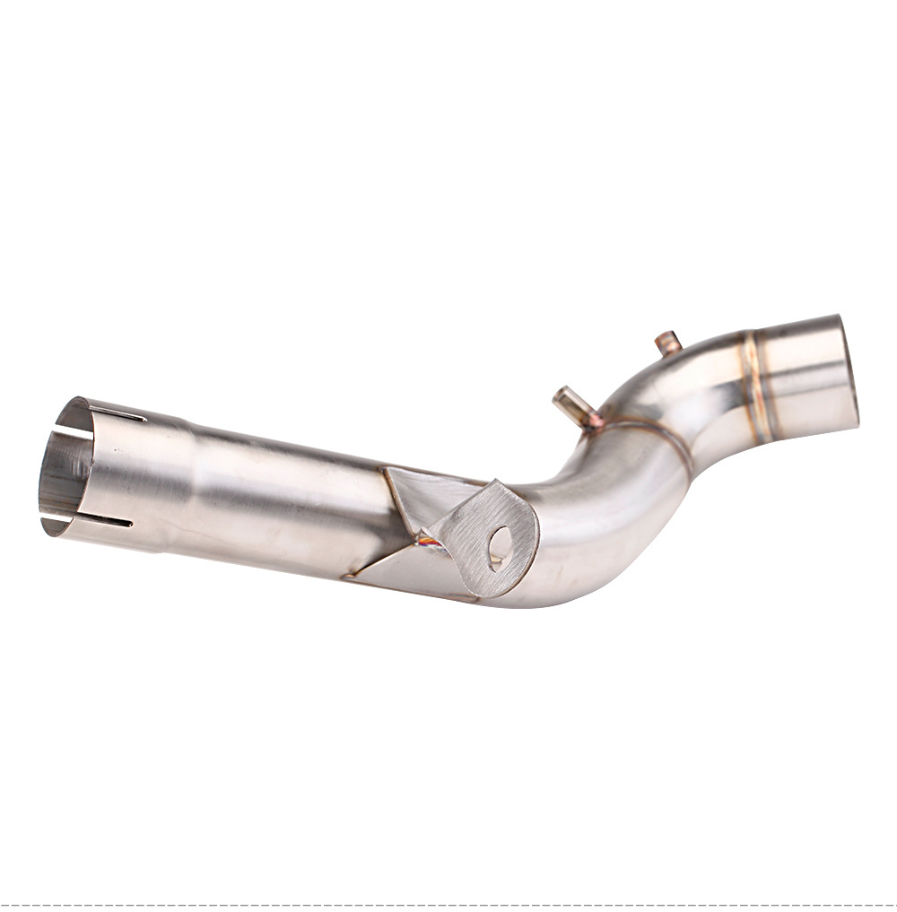 Suitable for BMW motorcycle F750GS F850 special stainless steel middle section modified to back pressure drum exhaust pipe