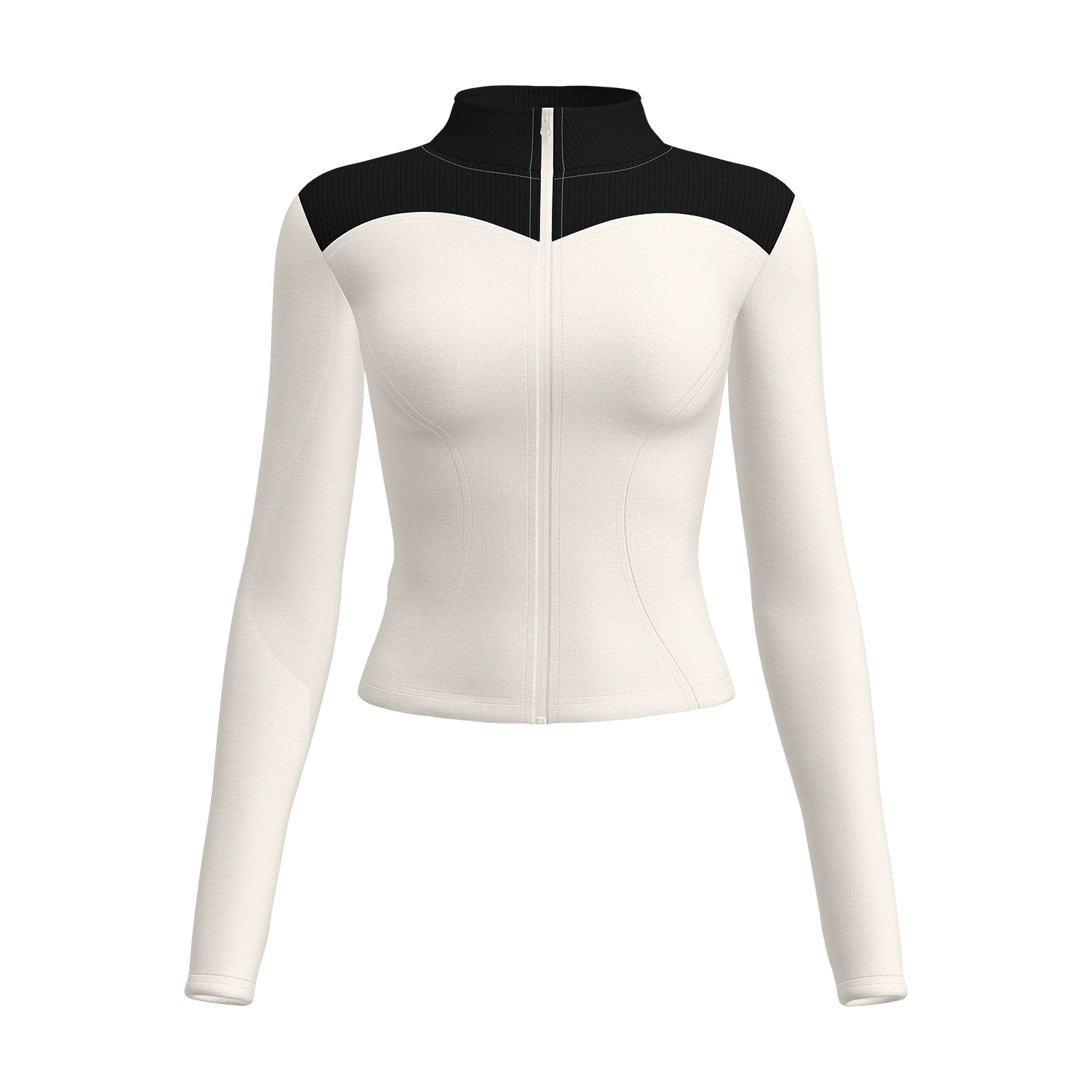 Sports fitted long-sleeve, yoga clothing, jacket for gym, tight, for running