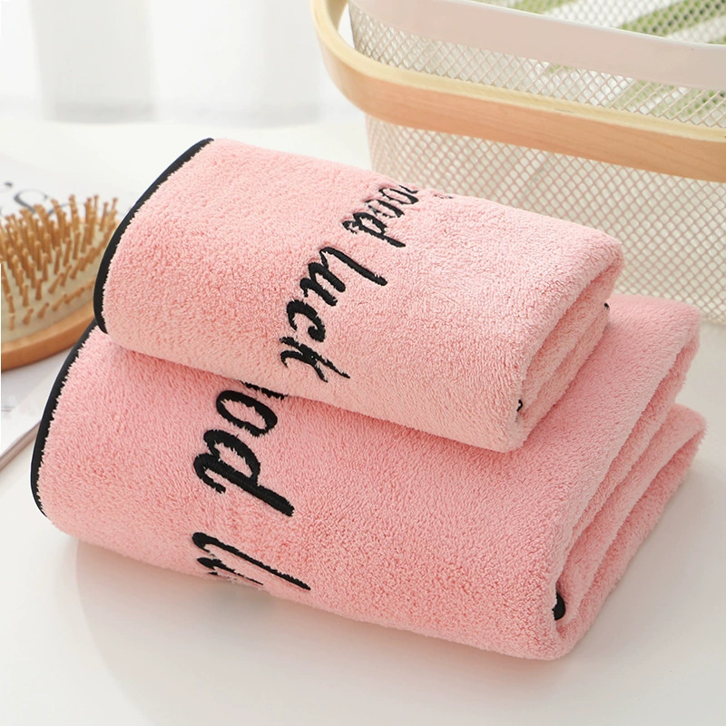 Coral Velvet Oversized Bath Towel for Adults, Absorbent, Cute, Thickened Bath Towel for Men and Women, Student Korean Style Bath Towel for Home Use
