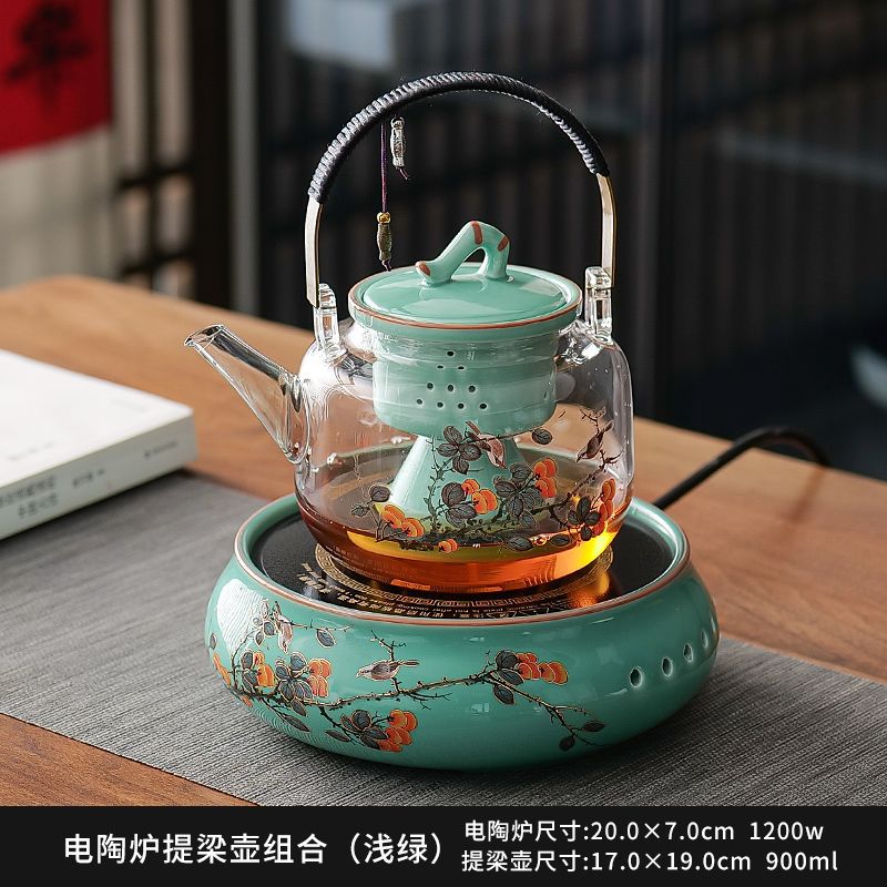 Smart Electric Ceramic Stove for Brewing Tea, Mini Small-Sized Household High-Power Tea Brewing Set That Is Compatible with Any Pot