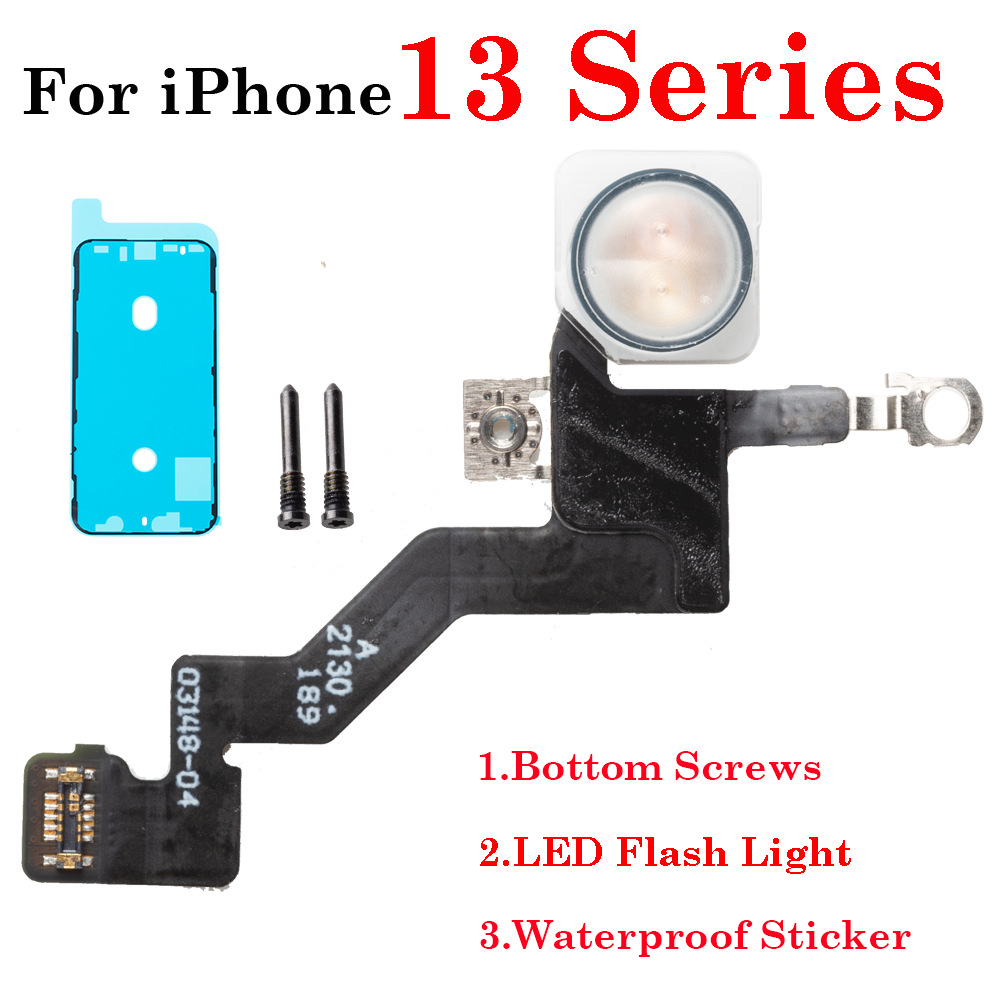 LED flash sensor flexible cable for iPhone13ProMax apple 13mini send screw