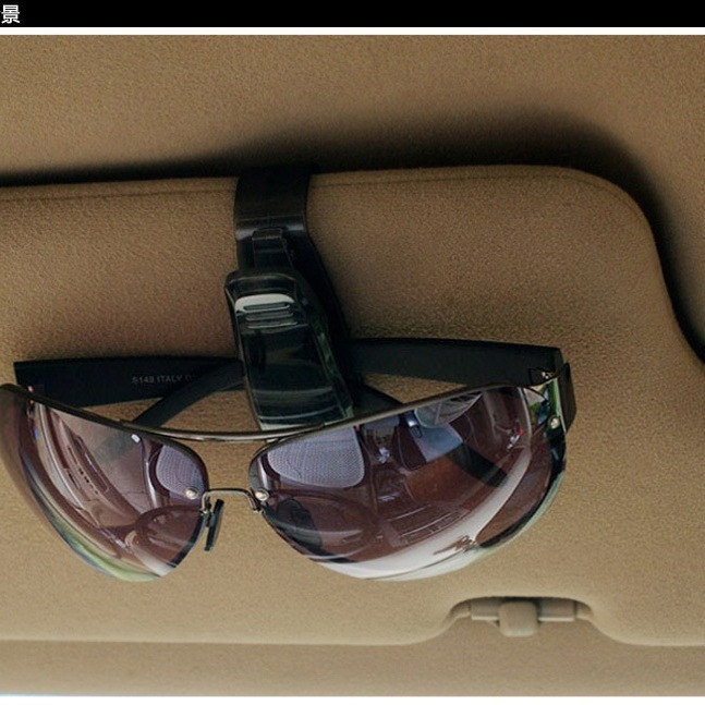 Titular de gafas de coche titular de gafas de sol titular de gafas de coche caja de gafas de coche asiento multifuncional titular de la factura del coche Universal