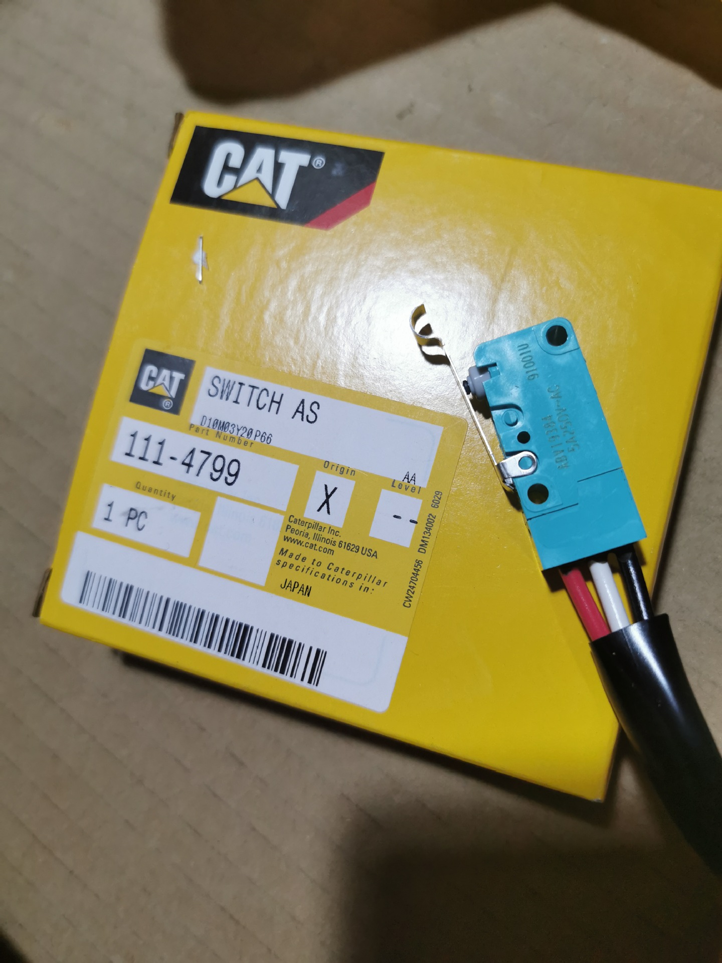 卡特彼勒1114799    111-4799: 开关组件MH3022 MH3024