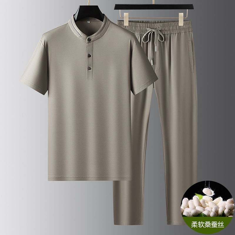 Silk silky summer fashionable sports suit