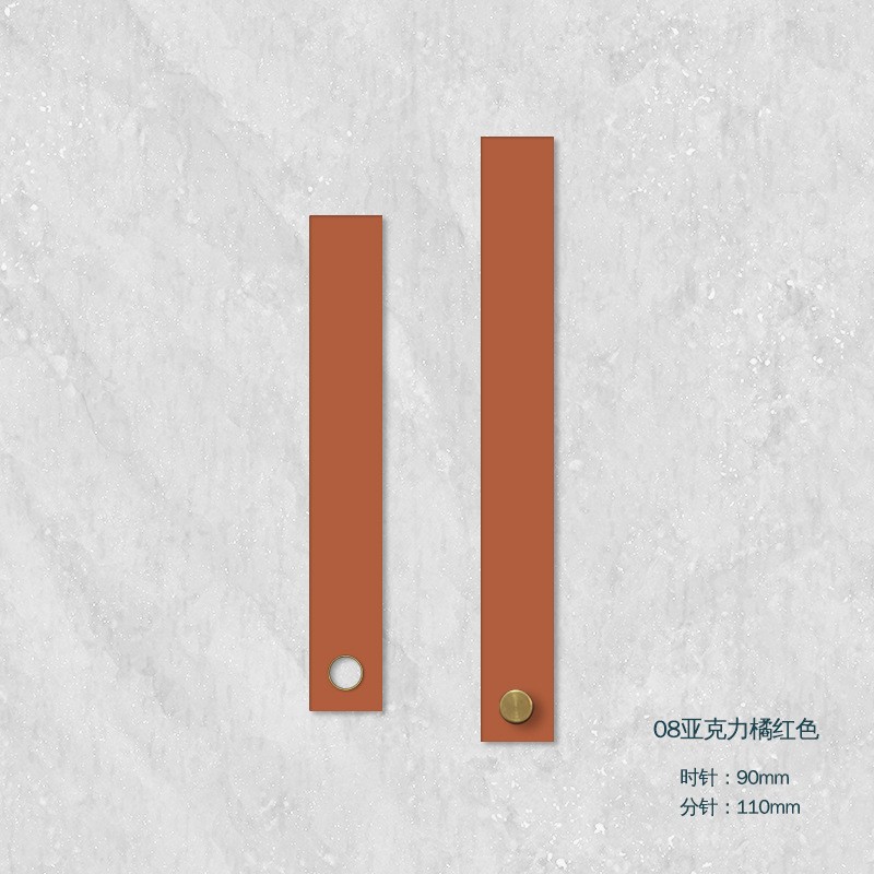 구리 소매 벽 시계 코어 DIY 시간 손 액세서리와 아크릴 간단한 포인터 창조적 인 석영 시계 시간 손 분 손 손