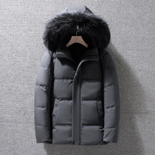 跨境中老年爸爸羽绒服男冬装外套2023新款爷爷加厚短款老人中年派