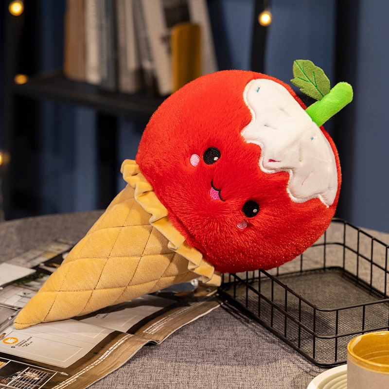Manzana helado de fruta
