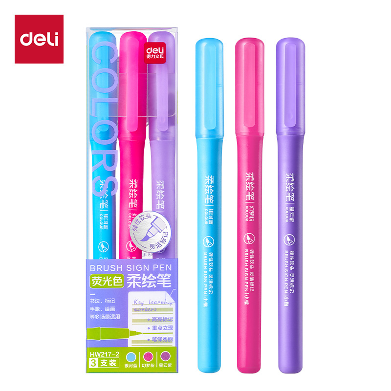 Lápiz de pintura suave fluorescente de poder, lápiz de marca de clave, lápiz de marca de estudiantes, lápiz de graffiti de gran capacidad, lápiz de graffiti multicolor