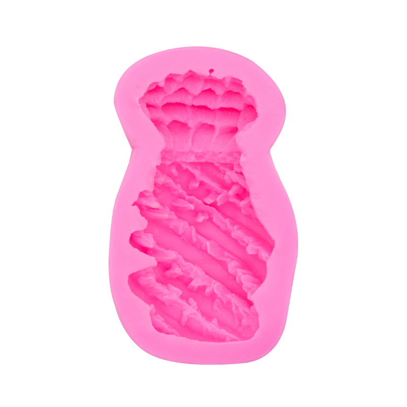 Tridimensional grande piña forma silicona molde fondant cake decoración aromaterapia yeso arcilla simulación DIY molde para hornear