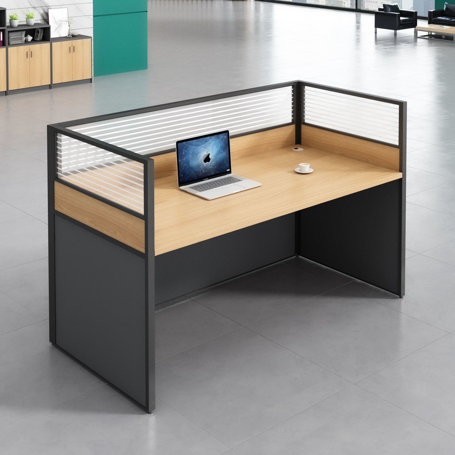 Mesa de oficina de 1 persona combinación de personal mesa de oficina de ventas electrónicas de trabajo de varias personas mesa de computadora combinación libre