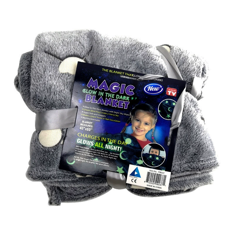 Волшебное свечение в темноте Одеяло Фланелевое светящееся одеяло ворс кондиционер Одеяло
