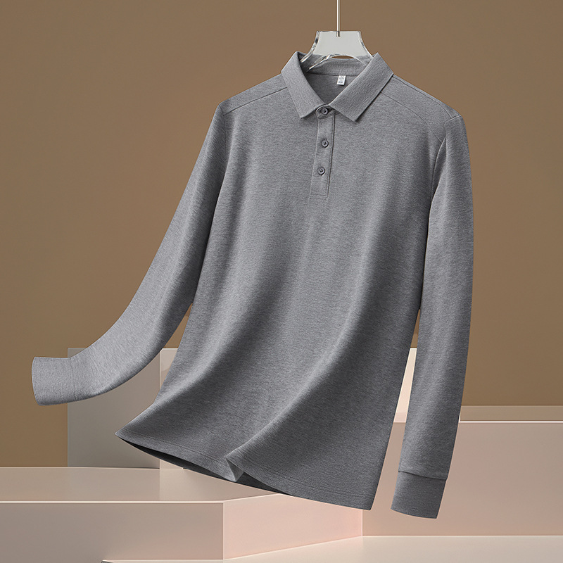 Herramientas ropa de trabajo anti-desgaste anti-sucia ropa de oficina personalizada de doble hebra amoníaco líquido algodón de lana larga manga larga impresión polo camisa