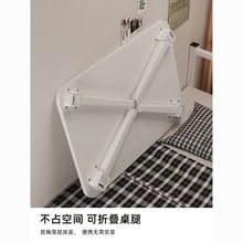 加高床上折叠小桌子大学生学习电脑书桌宿舍卧室懒人家用吃饭写字